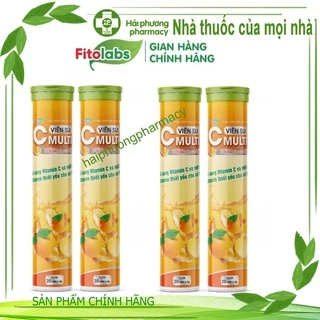 Viên Sủi C Multi Fitolabs Bổ Sung Vitamin C, Tăng Cường Đề Kháng, Tăng Sức Bền Thành Mạch - Tuýp 20 Viên