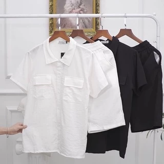 Bộ quần áo đũi nam thái 2 màu đen ,trắng - ống suông form slimfit thiết kế đơn giản dễ mặc mát mẻ ,2 kiểu đức và cổ tàu