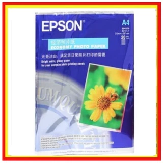 [GIÁ KHO](20 tờ) Giấy in ảnh EPSON 230 Gsm- Giấy bóng 1 mặt