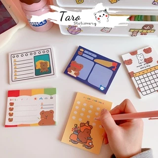 Giấy dán ghi chú phong cách Hàn Quốc N20 Taro Stationery