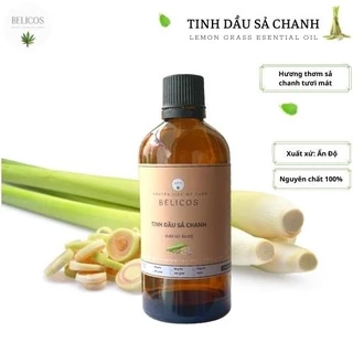 Tinh dầu Sả Chanh nguyên chất Belicos 50ml/100ml - tinh dầu khuếch tán thiên nhiên