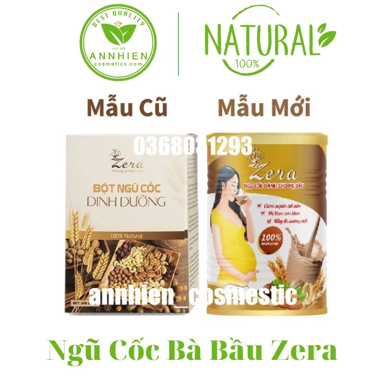 Hàng Chính Hãng ) Ngũ Cốc Bà Bầu Zera 500g Giúp Giảm Nghén Hết Nôn Tặng Kèm Vòng Dâu Tằm Cho Bé