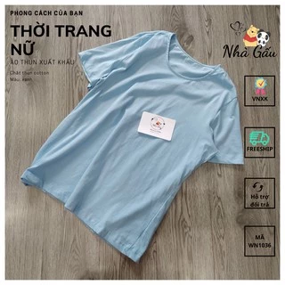 Áo thun tay ngắn nữ trơn xuất khẩu Export plain women's short-sleeved T-shirt WN1036