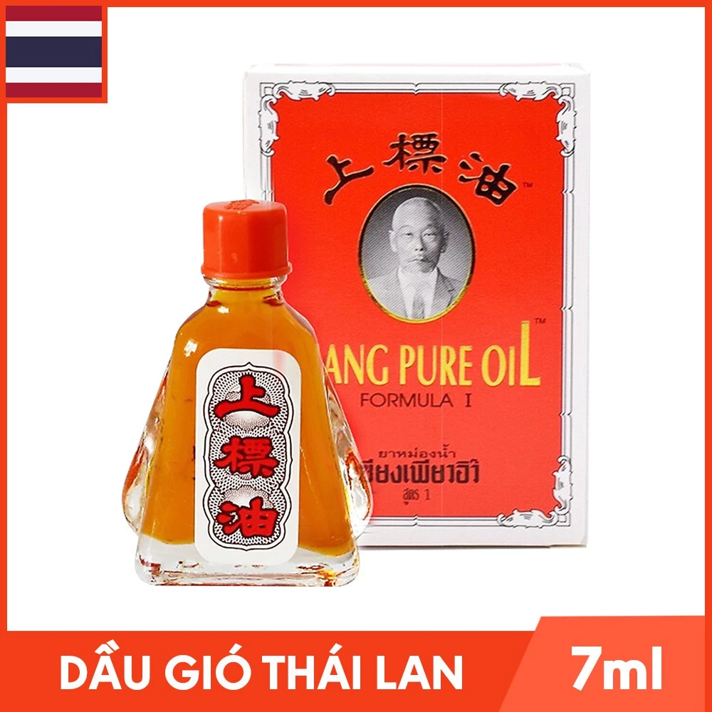 Dầu Gió Đỏ Siang Pure Oil Formula Thái Lan Hình Ông Già 3cc-7cc