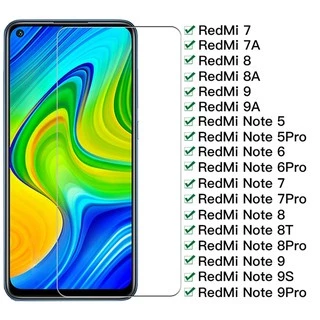 Kính cường lực 9H cho Xiaomi Redmi Note 5 7 8 9 10 8X 6A 8A 9A 9C 9i 9S 9T 10S K20 K30 K40 POCO M2