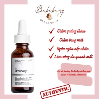 The Ordinary Caffeine Solution 5% + EGCG - Thần Dược Giải Quyết Mọi Vấn Đề Của Mắt 30ml