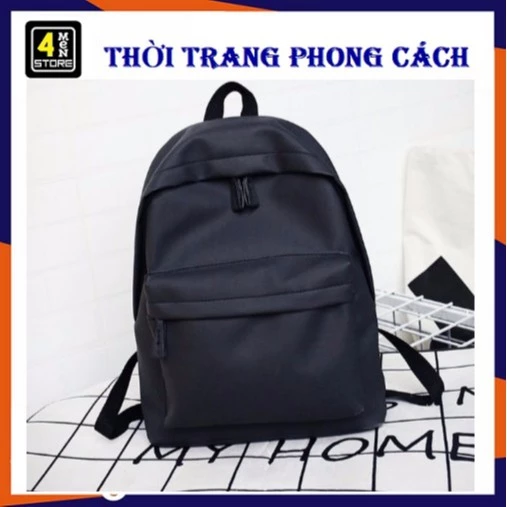 Balo Teen Trơn Thời Trang (Có Ảnh_Video Thật) - Balo Quai Xách Đen Trơn Cao Cấp