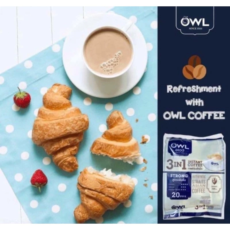 Cà phê sữa Owl chuẩn Thái Lan