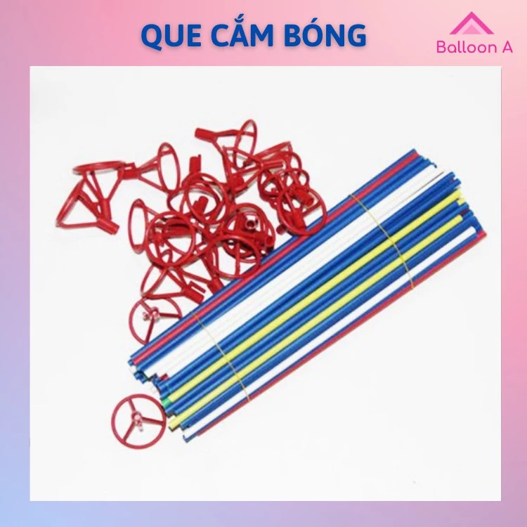 100 Que cắm bóng bay cao su hàng đẹp