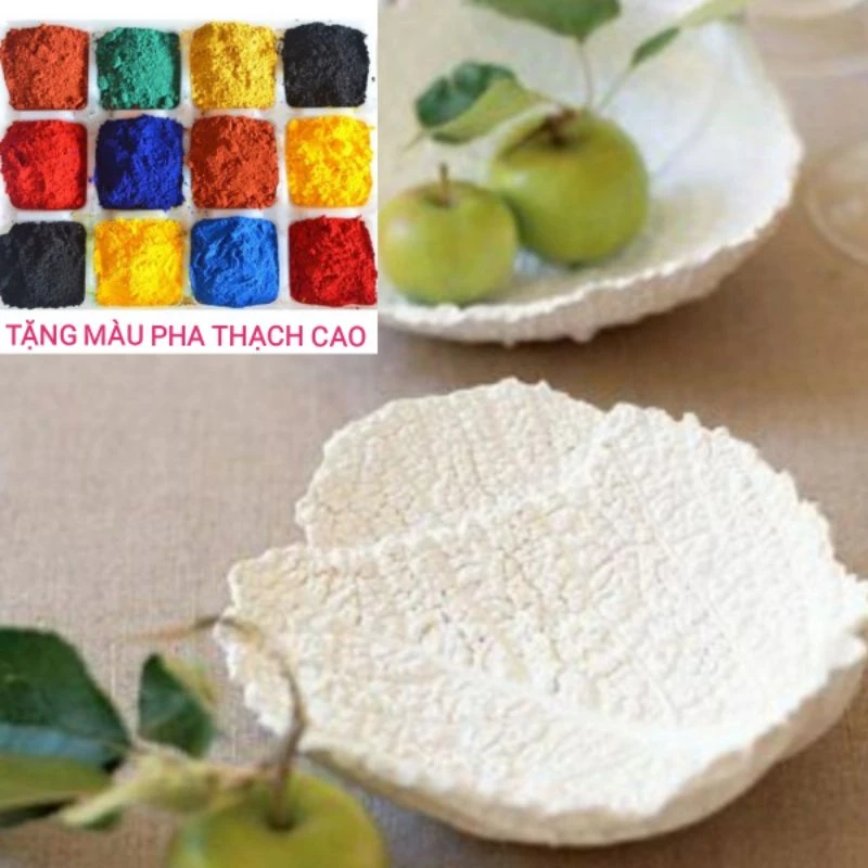 500 Gram THẠCH CAO BỘT LÀM TƯỢNG, ĐỔ KHUÔN HANDMADE tặng màu pha - 9293store