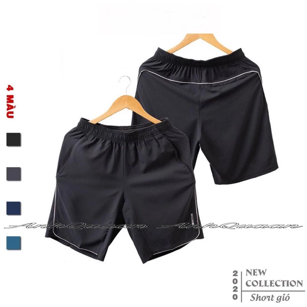 Quần Đùi Nam (4 màu) Vải Gió Mềm, Không Bai Xù, Siêu Nhẹ, Dáng Thể Thao-AnhQuaanShop