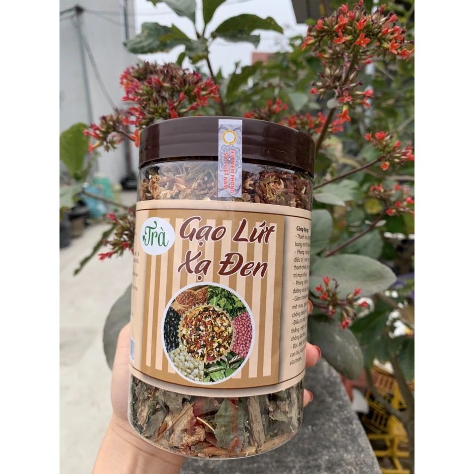 Trà hoa gạo lứt xạ đen giảm cân, trà gạo lứt huyết rồng giảm mỡ bụng , thanh lọc cơ thể, an thần ngủ ngon