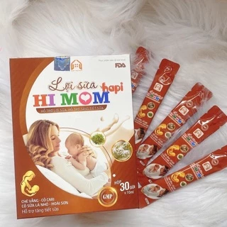 10 Gói LỢI SỮA HI MOM (HIMOM) Hapi Dùng Thử - Giúp Nhiều Sữa ,Thông tuyến Sữa ,Mát sữa ,Thơm Sữa cho Cho Mẹ Sau sinh