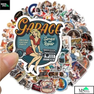 Sticker PVC Sexy Girl ST-137 - Cả bộ 100 Hình dán Stickers Chống nước Dán xe Dán Mũ bảo hiểm Vali Laptop Điện thoại