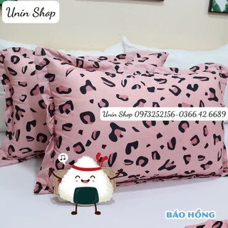 (Sale mùa dịch) Áo gối nằm, vỏ gối đầu poly cotton mẫu BÁO HỒNG bao bọc gối nằm 45x65cm nhiều mẫu mới