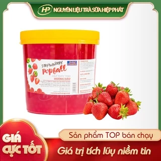 Hạt thủy tinh POPBALL vị dâu HÙNG CHƯƠNG - [GIÁ SỈ TỐT] - 3,3Kg - SP010233 - Nguyên liệu pha chế trà sữa HIỆP PHÁT