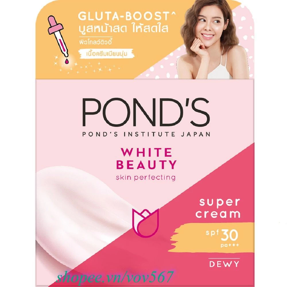 Kem Dưỡng Trắng Da Ponds 50g Hồng Rạng Rỡ Ban Ngày White Beauty 100% Chính Hãng, vov567 Cung Cấp Và Bảo Trợ.