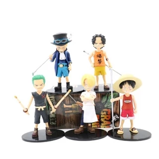 [ hỏa tốc hcm ][ Vũ Trí Ba ] Mô hình nhân vật Ace Sanji Sabo Zoro Luffy - One Piece