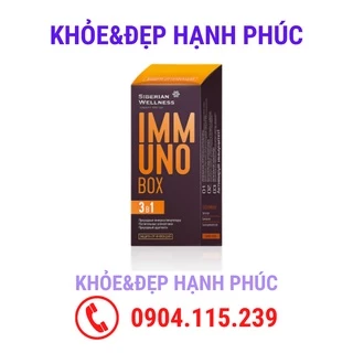 [ Immuno box hỗ trợ hệ hô hấp ] Thực phẩm bảo vệ sức khỏe Immuno Box – 30 túi/hộp – 3 viên/túi