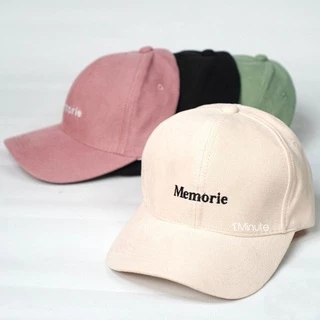 Mũ lưỡi trai - Nón kết thêu chữ Memorie phong cách Ulzzang form unisex nam nữ