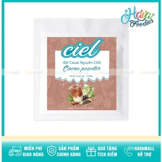 [KÈM CÔNG THỨC] Bột Cacao Nguyên Chất Ciel 200gr