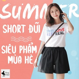 Quần Đùi Nữ Quần Short Đũi Siêu Mát , Nhẹ Nhàng, Thấm Hút Mồ Hôi Cực Tốt!