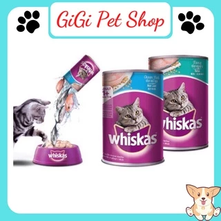 Pate cho mèo Whiskas thức ăn cho thú cưng mèo lớn trưởng thành nhiều vị lon 400 gram - GiGi Pet Shop