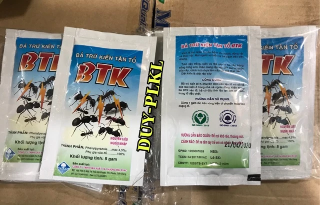 Thuốc diệt kiến - Bả diệt kiến BTK - Diệt kiến tận ổ. - gói 5gram.