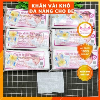 Khăn vải khô đa năng Baby Hiền Trang Gói 220g ~ 200 tờ