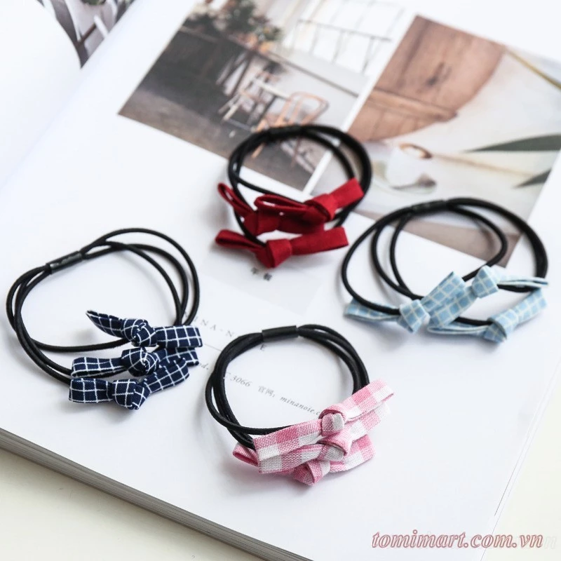 5 chiếc Cột tóc thắt nơ