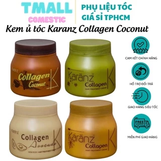 Kem ủ tóc KARANZ 1000ML Collagen giúp tái tạo làn tóc óng ả phục hồi tóc hư tổn