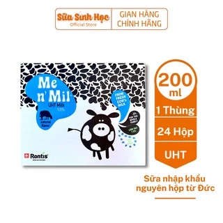 Thùng 24 hộp 200ml Sữa tươi tiệt trùng Me n' Mil UHT Natural Milk 1,5%