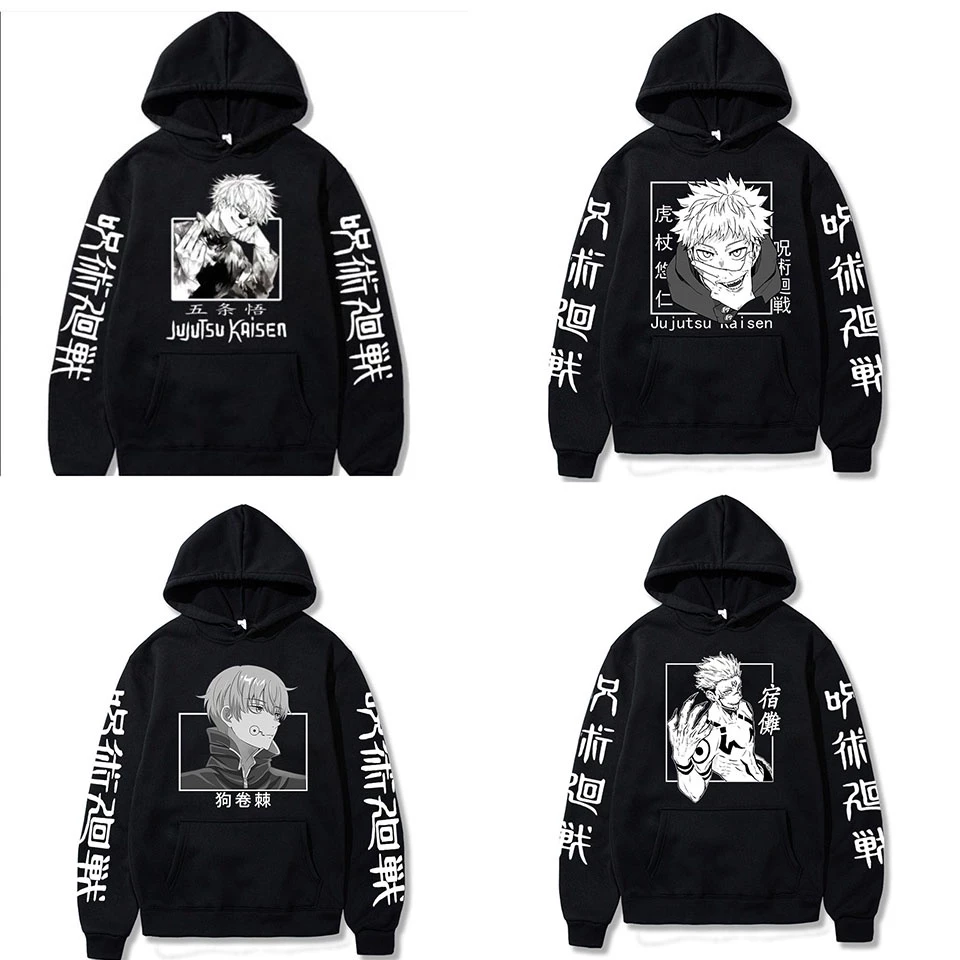 Áo hoodie Jujutsu Kaisen Gojo Satoru - Toge Inumaki - Sukuna anime manga