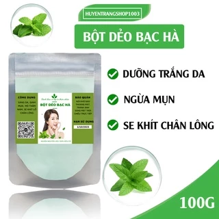 100g Bột mặt nạ tươi colagen trắp mặt trắng sáng da tinh chất bạc hà cao cấp