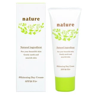 Kem dưỡng làm trắng da ban ngày Nhật Bản Naris Nature Whitening Day Cream SPF20/PA+ 40gr