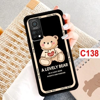 Ốp Xiaomi Mi 10T - Mi 10T Pro - Mi 11T - Mi 11T Pro in hình gấu bear thời trang, cute . ốp lưng xiaomi redmi rẻ bền đẹp.