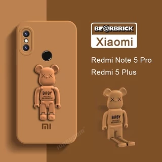 Ốp Điện Thoại Silicon Mềm Có Giá Đỡ Hình Gấu Dễ Thương Cho Xiaomi Redmi Note 5 Pro Redmi 5 Plus