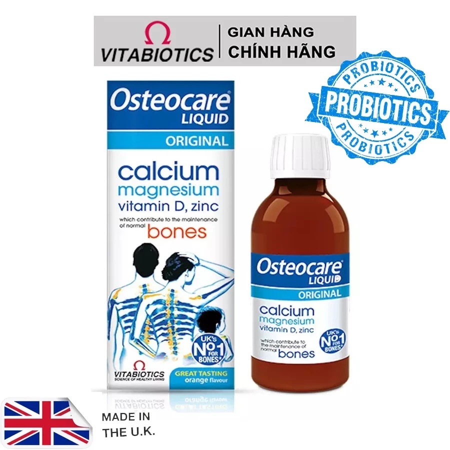 Canxi nước Osteocare Liquid 200ml của Uk