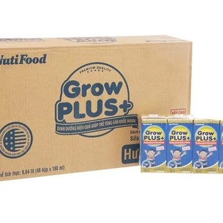 Thùng sữa bột pha sẵn Nuti Grow Plus Xanh 180ml (48 hộpx180ml)