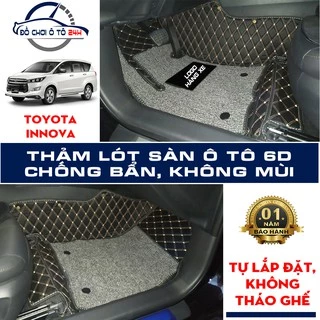 Thảm lót sàn ô tô 5D 6D Toyota Innova Giảm ồn, Không mùi, Chống thấm nước