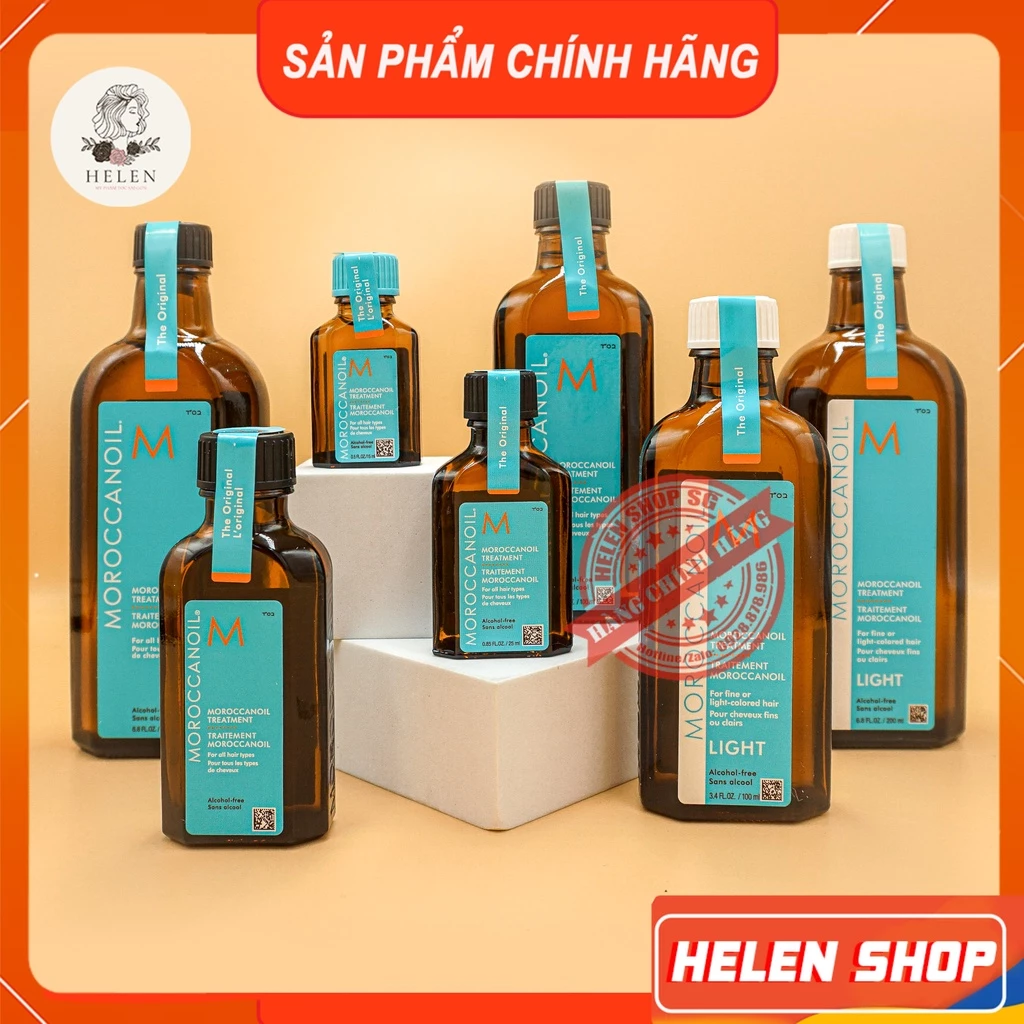 MOROCCANOIL Tinh Dầu Dưỡng Tóc Moroccanoil Original - Light Đủ Size 💖 Dầu Dưỡng Tóc Chính Hãng 💖 Dưỡng Ẩm, Chăm Sóc Tóc