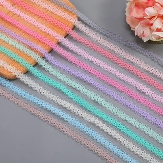 10 Mét 14 Mm Màu Ren Ruy Băng Vải Viền DIY May Quần Áo Đồ Lót Thêu Tay Polyester Cotton Ren Ruy Băng Giáng Sinh Nhà Tiệc Cưới Trang Trí