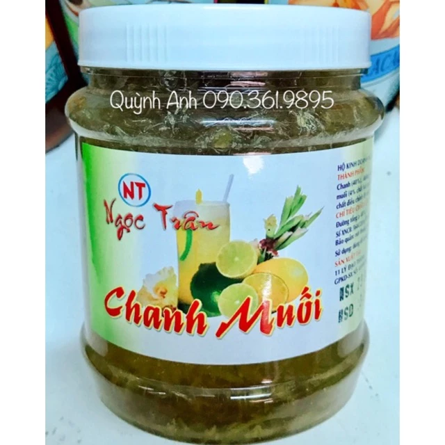 Chanh muối sợi nhuyễn Ngọc Trân hủ lớn 1kg