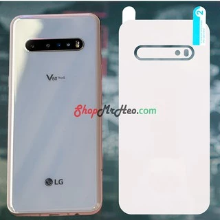 Dán Dẻo PPF Full Mặt Sau Lưng LG V60 ThinQ - Trong Và Nhám