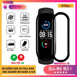 Bộ Miếng Dán 3D Full Màn Cho Xiaomi Mi Band 4/5/6/7/8/7 Pro - Bảo Vệ Mặt Đồng Hồ Một Cách Trọn Vẹn