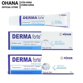 [DERMA] Gel giảm mụn, ngừa thâm sẹo, dưỡng trắng mịn da Gamma Derma Forte Gel 15g