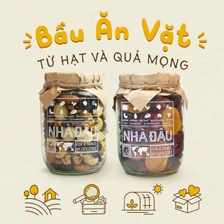 Combo ăn vặt mẹ bầu Mixnuts hạt cao cấp và Mixfruit quả mọng dinh dưỡng | Nhà Đậu