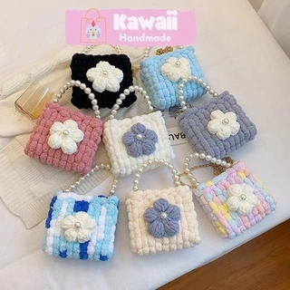 Túi tự đan, Túi handmade tự làm LEN01 đầy đủ phụ kiện có video hướng dẫn Kawaii_Handmade