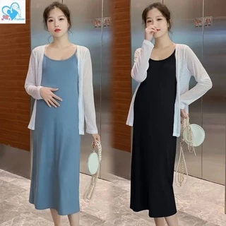 Mom&Kids High Quality Đầm Bầu Chống Nắng Phong Cách Hàn Quốc Thời Trang Mùa Hè Xinh Xắn