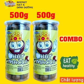 Hạt macca SIZE ĐẠI nứt vỏ (1KG) (Combo 2 Phần 500g) (Có tặng dụng cụ tách vỏ) Hạt to, đều Hạt dinh dưỡng BeeNut